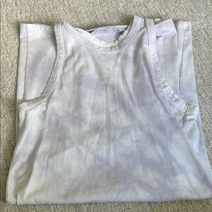 White Lavender Tie-Dye dress